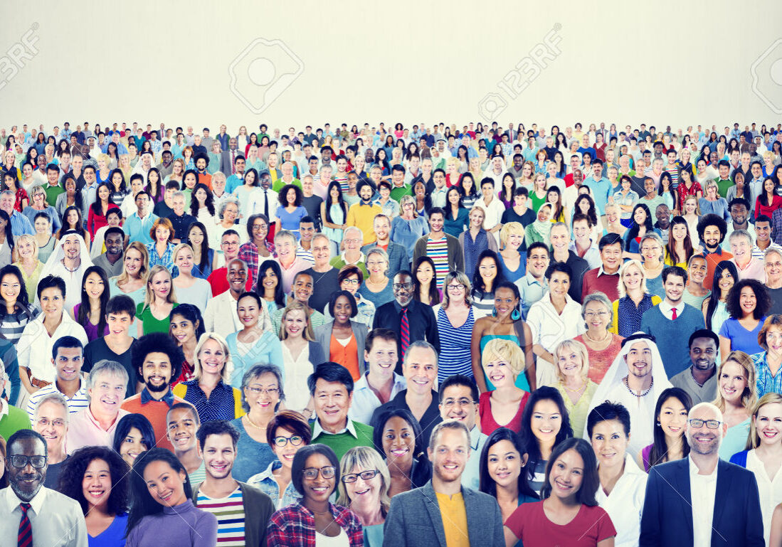 Large Group of Diverse Multiethnic Cheerful People Concept